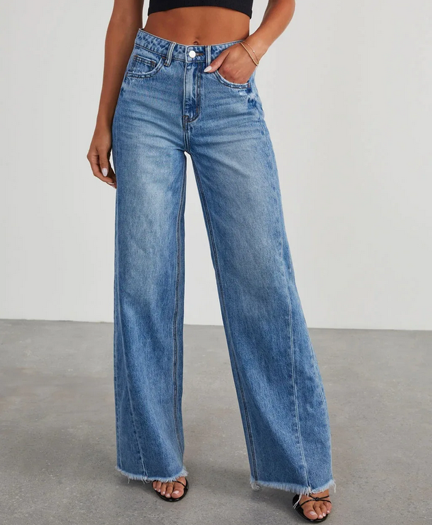 blue jeans women High street baggy